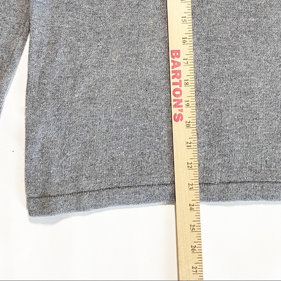 Women’s Y2K Aeropostale Gray Pink Nordic Fair Isle Stripe Mock Neck Sweater - Picture 5 of 8